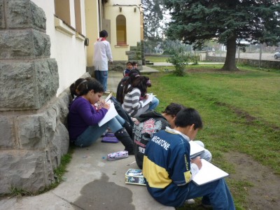 Estamos preparando nuestro dibujo del horizonte, para poder comenzar con los registros....