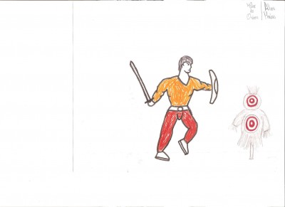 Trabajamos mitos de las constelasiones envio mi dibujo