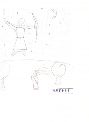 Trabajamos mitos de las constelasiones envio mi dibujo